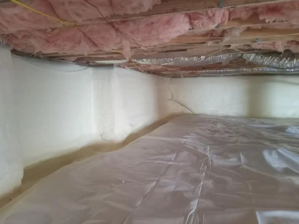 Crawl space encapsulation with closed-cell spray foam for Roof Maintenance in Ilchester